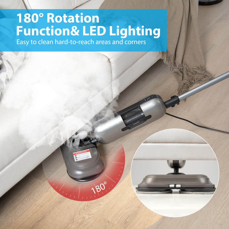 1100W Handheld Detachable Multipurpose Steam Cleaner with LED Headlights