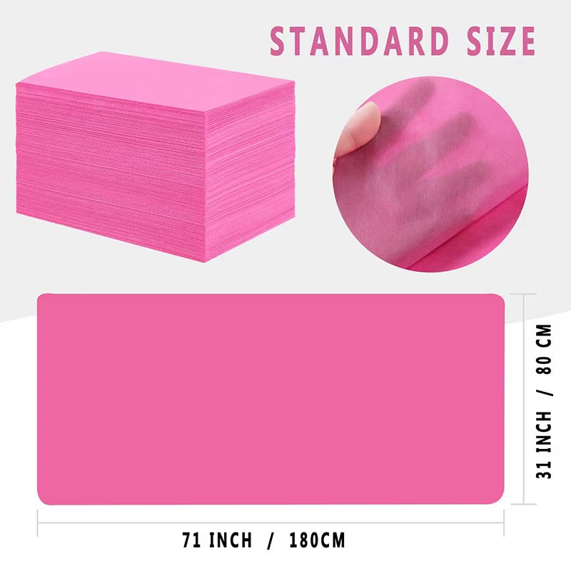 20PCS Disposable Bed Sheet Massage Table Sheet Disposable Spa Bed Sheet Waterproof Foldable Bed Sheet for Professional Salon New